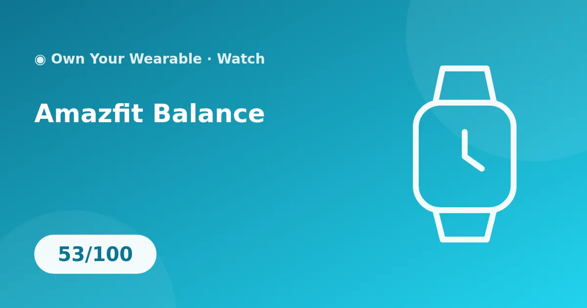Amazfit Balance illustration