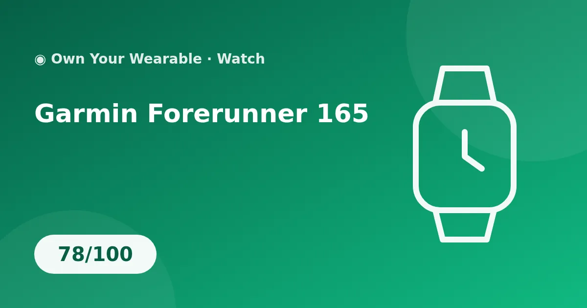 Garmin Forerunner 165 illustration