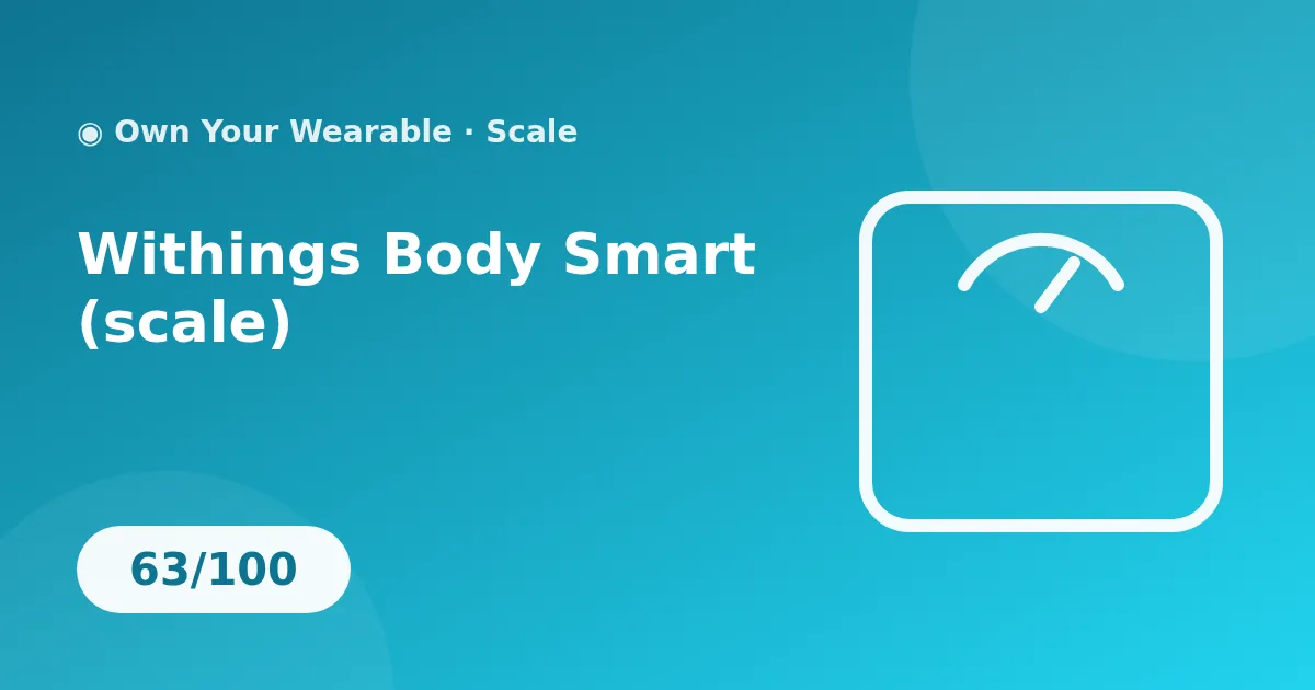 Withings Body Smart (scale) illustration